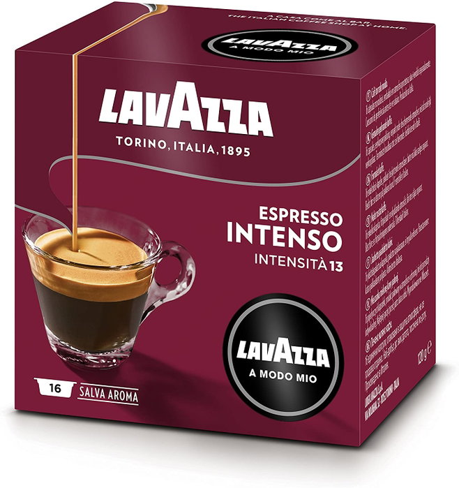 Lavazza Intensamente Cápsulas para cafeteras A Modo Mio, 16 unidades Lavazza Intensamente Cápsulas para cafeteras A Modo Mio, 16 unidades